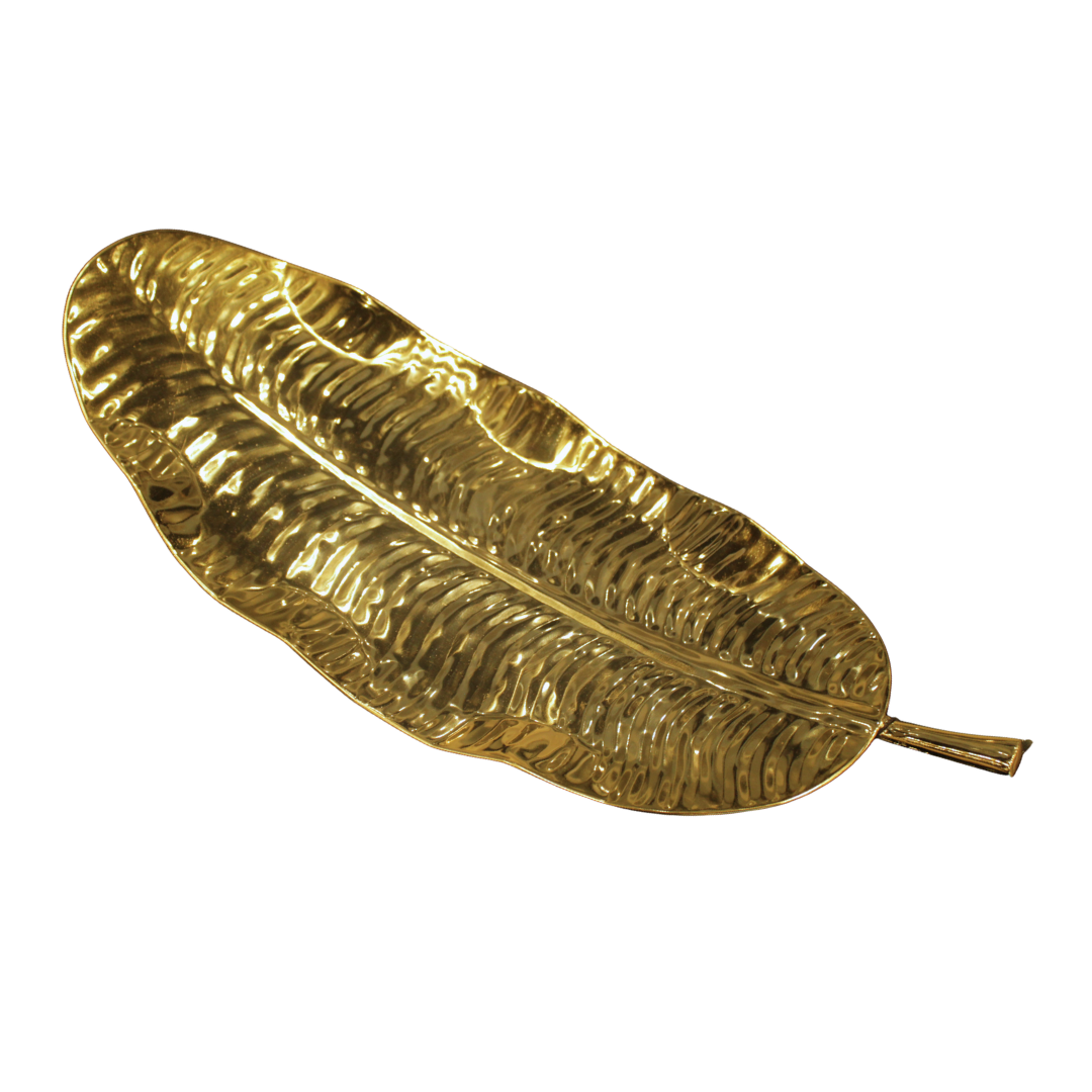 Par de Charolas Hoja Oro