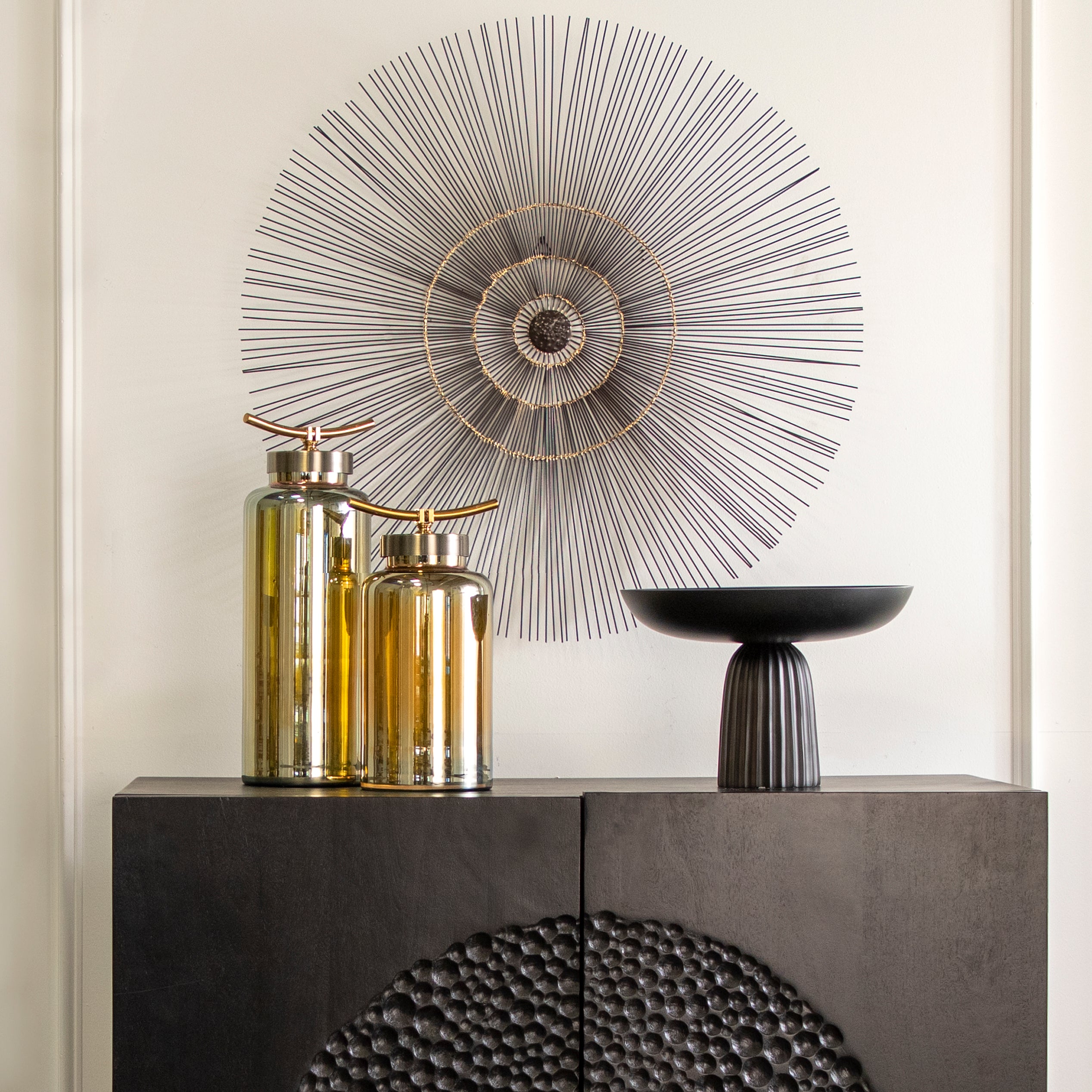 Jarrón de Vidrio Decorativo