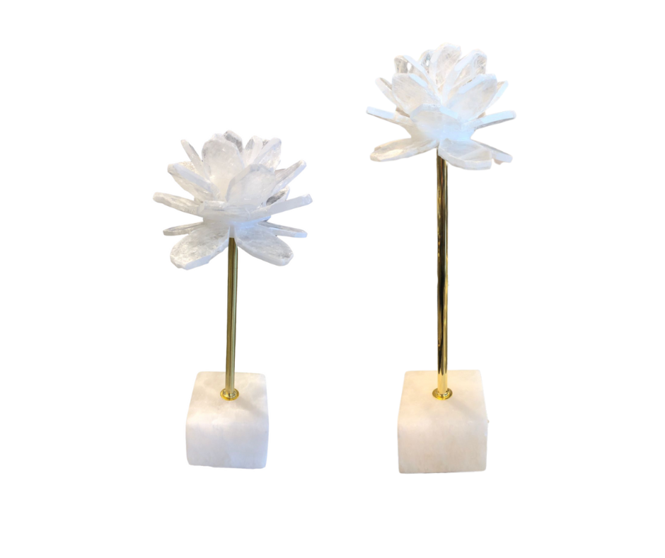 Flor de Mármol con base de Mármol