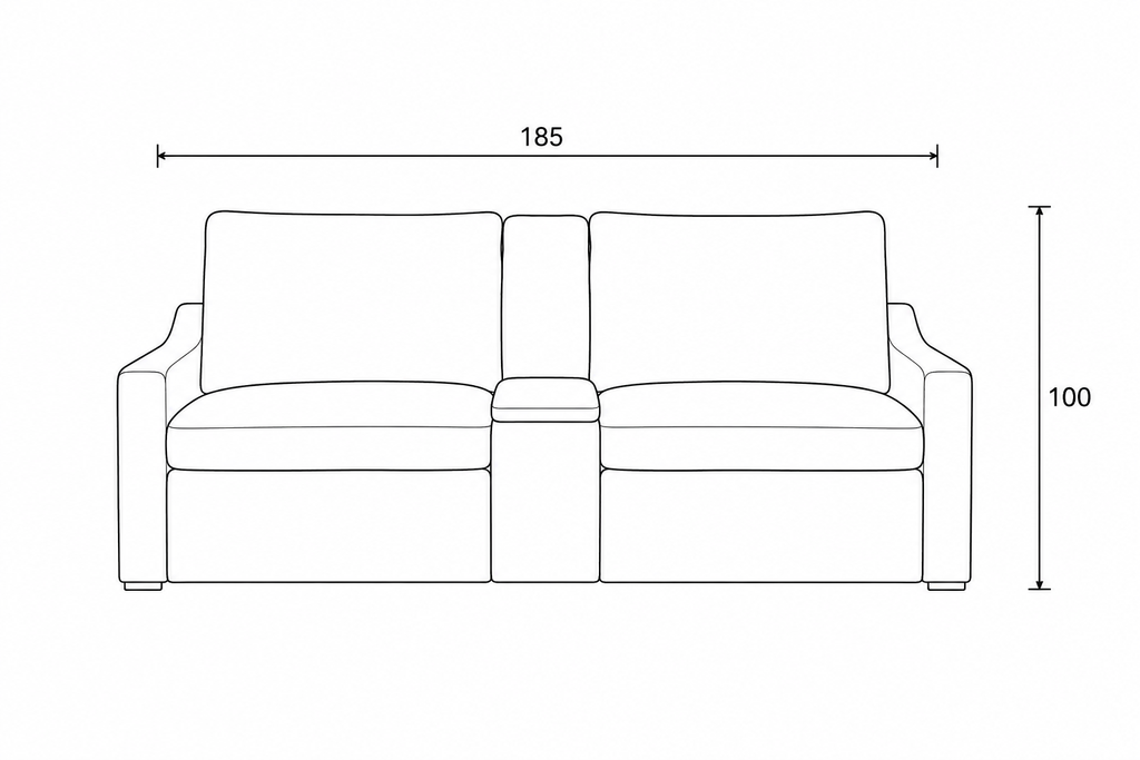 Loveseat Eléctrico Dominica